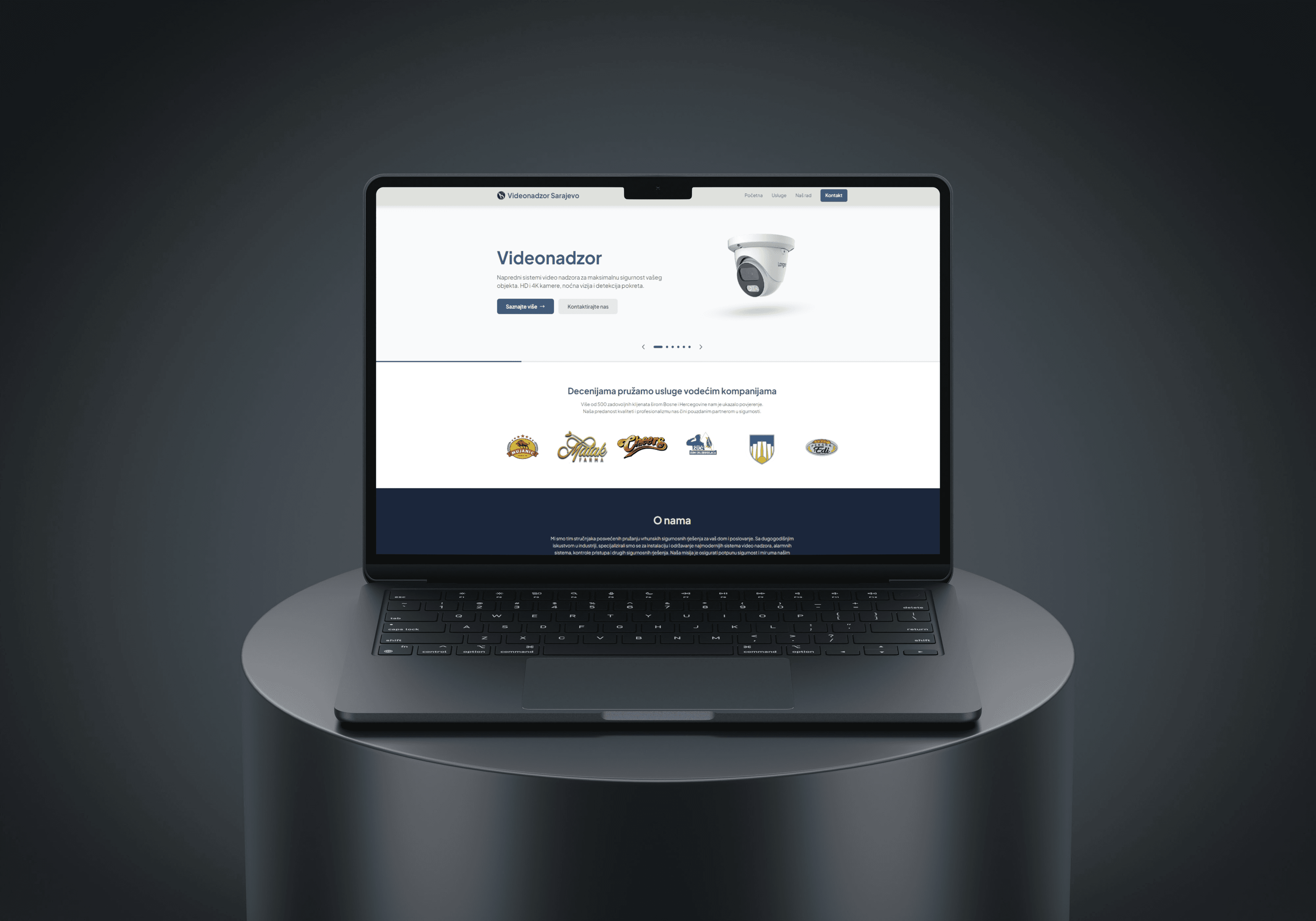 Web stranica za sigurnosnu agenciju